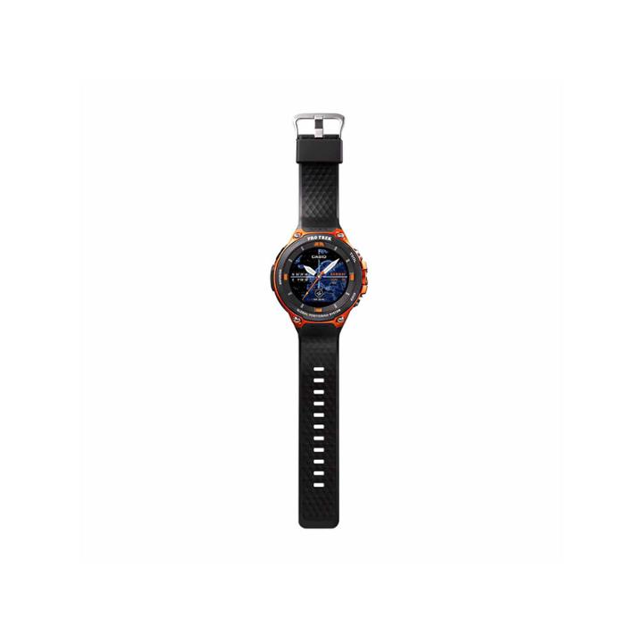 Casio Mens Pro Trek Gps + Full-color Map 67.1mm Dial Orange/black Smart Watch-wsd-f20-rgbau