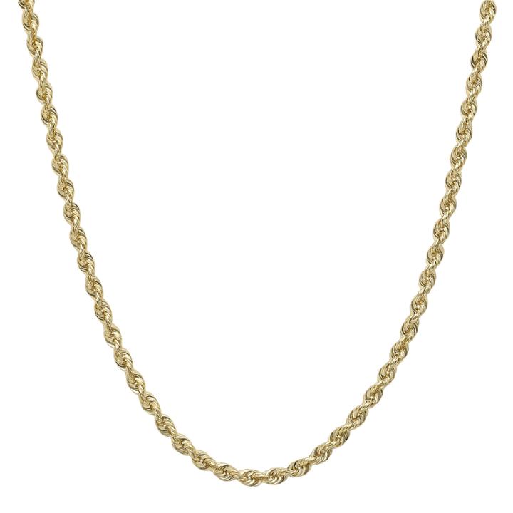 Infinite Gold&trade; 14k Yellow Gold 16 Or 36 Hollow Glitter Rope Chain