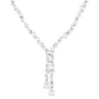 Diamonart Womens White Cubic Zirconia Y Necklace