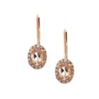 Limited Quantities! 1/6 Ct. T.w. Pink Morganite 14k Gold Drop Earrings