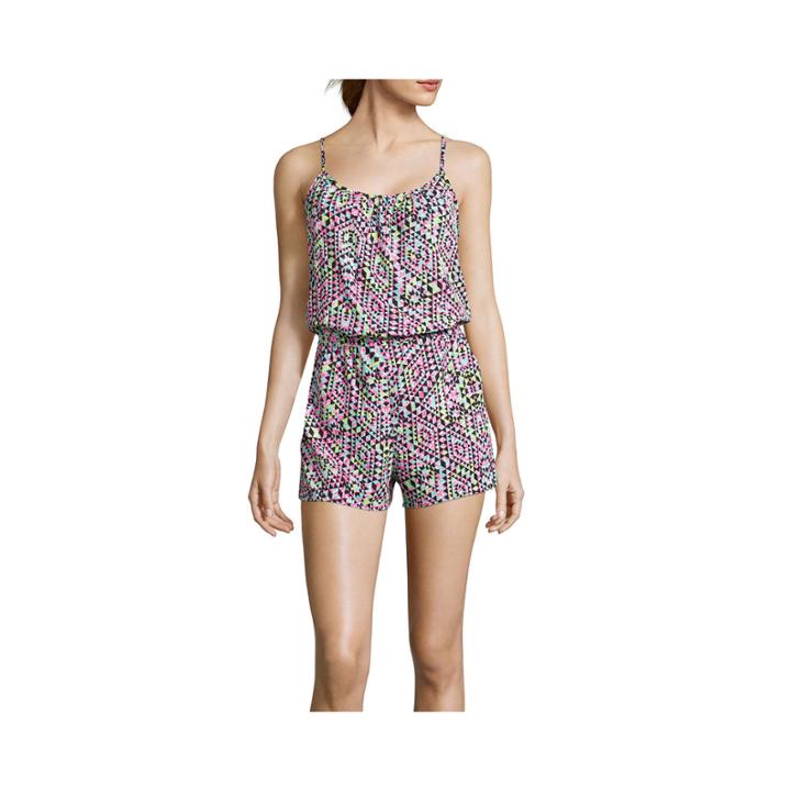 Arizona Elastic Waist Romper - Juniors