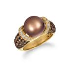 Levian Corp Le Vian Womens 1 1/4 Ct. T.w. Color Enhanced Brown 14k Gold Cocktail Ring