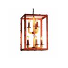 Warehouse Of Tiffany Rivka 8-light Rectangular Rusty Steel 16-inch Chandelier