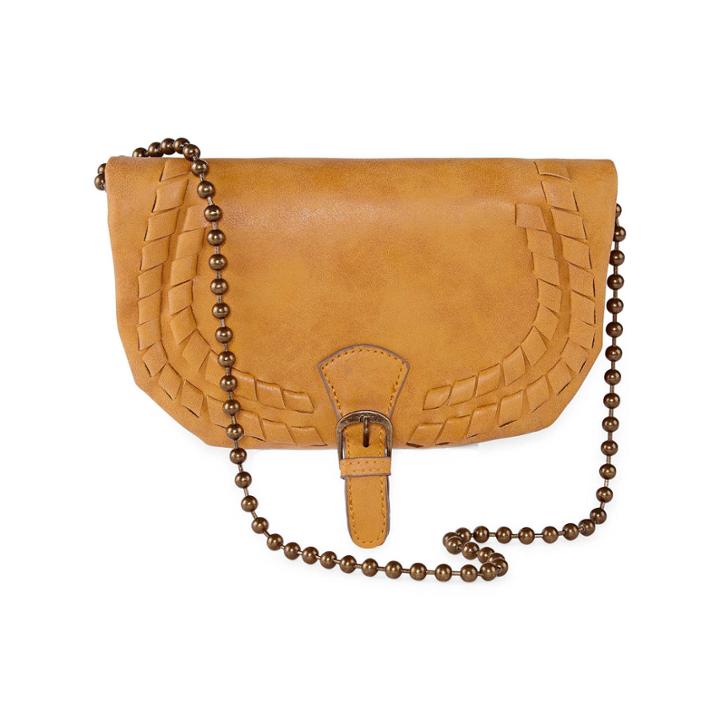 T-shirt & Jeans Buckle Flap Crossbody Bag