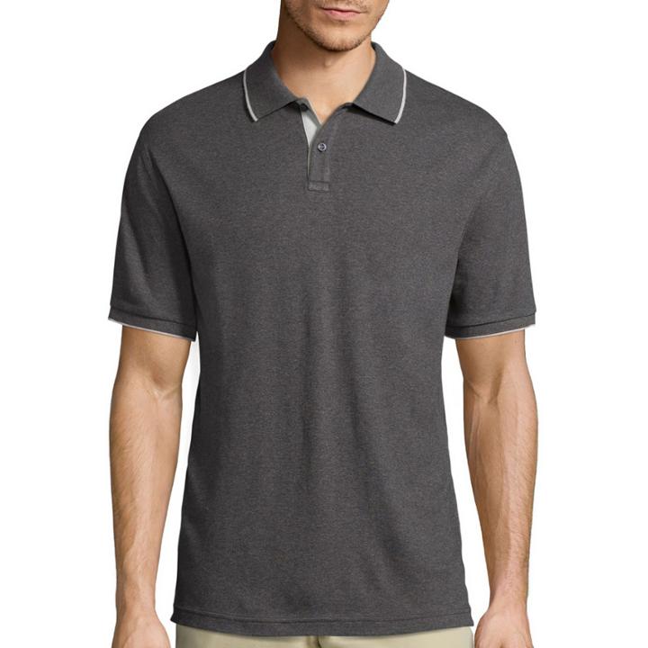 Claiborne Short-sleeve Interlock Polo