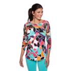 Lark Lane Tropical Twist Tunic Top