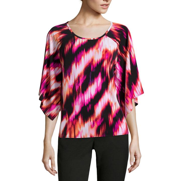 Worthington Long-sleeve Cape Top