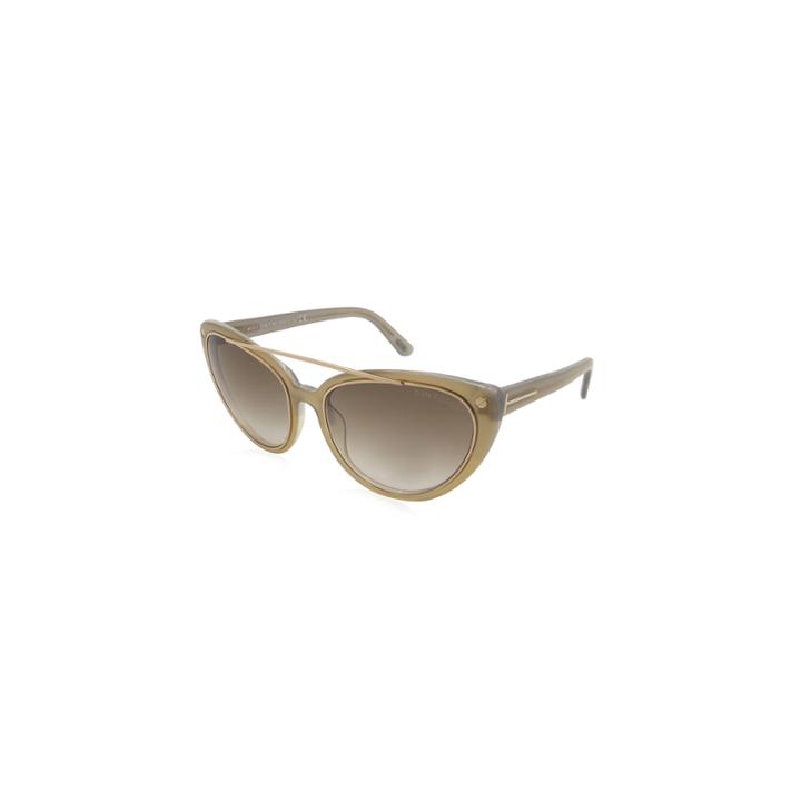 Tom Ford Sunglasses - Edita / Frame: Light Brown Lens: Brown Gradient