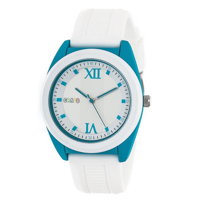 Crayo Unisex White Strap Watch-cracr3601