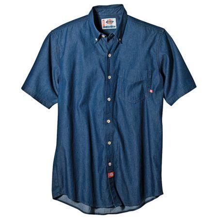 Dickies Short-sleeve Denim Work Shirt