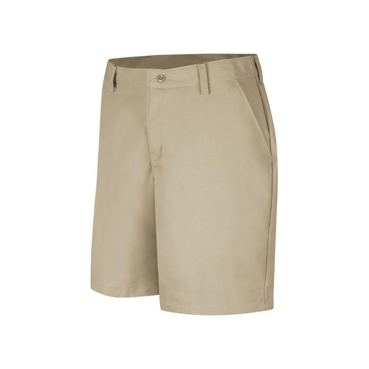Red Kap Womens Industrial Plain-front Shorts