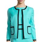 Black Label By Evan-picone Long-sleeve Contrast Jacket