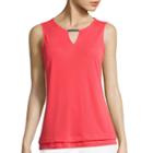 Liz Claiborne Metal Bar Layered Knit Tank Top