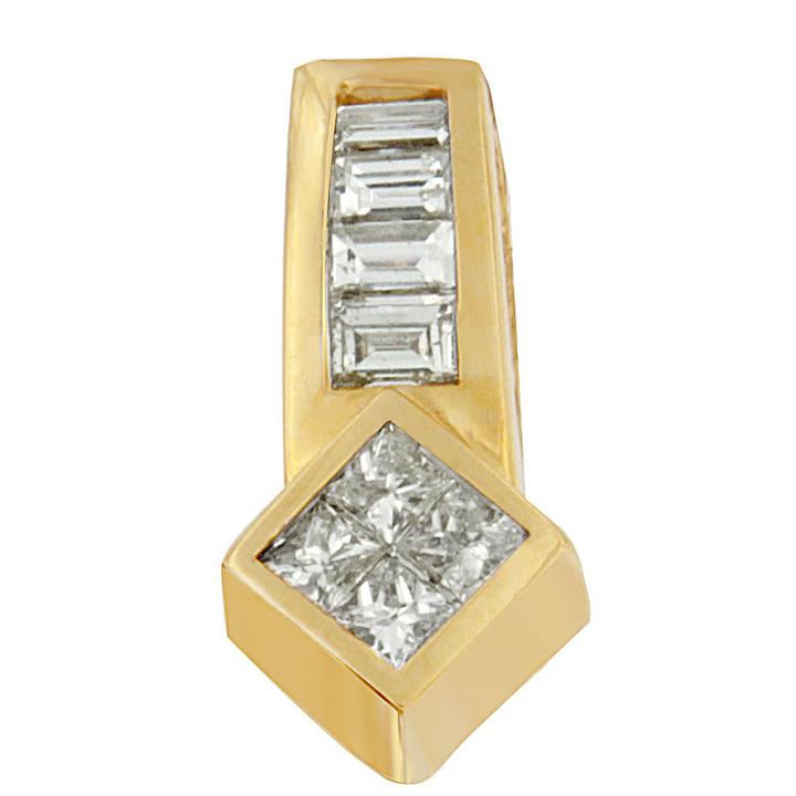 Womens 3/4 Ct. T.w. White Diamond Pendant Necklace