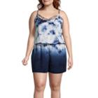 Arizona Sleeveless Romper-juniors Plus