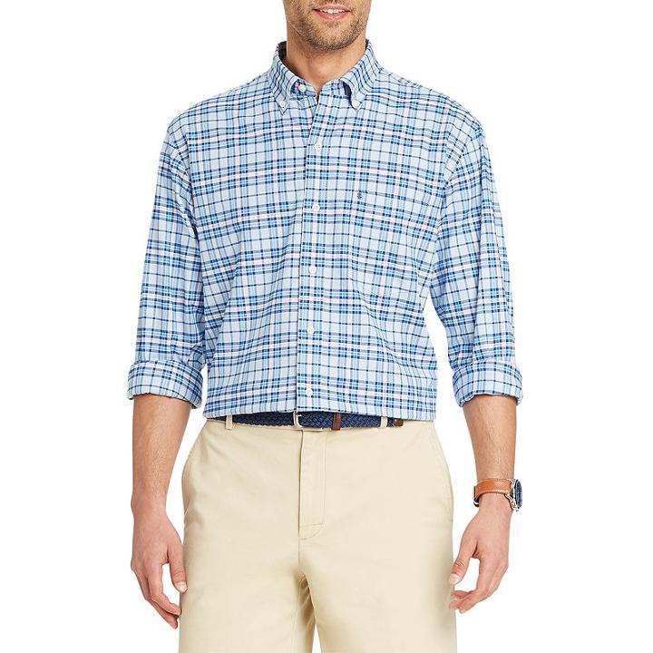 Izod Newport Oxford Long Sleeve Button Down Shirt