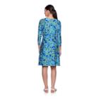 Lark Lane Must Haves Iii 3/4 Sleeve Paisley Shift Dress