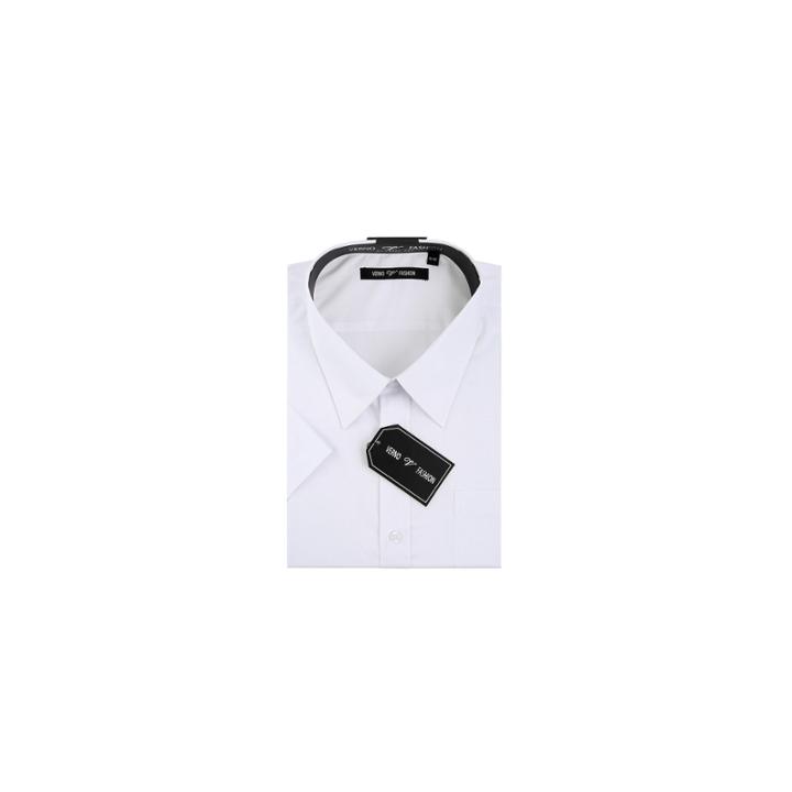 Verno Mens Classic Fit Short Sleeve Dress Shirt