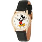 Disney Mickey Mouse Mens Black Strap Watch-wds000404