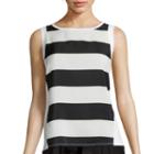 Belle + Sky&trade; Stripe Mixed Media Tank Top