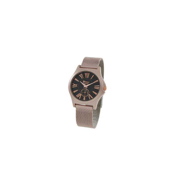 Geneva Platinum Womens Rose Goldtone Strap Watch-9477