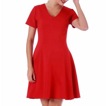 Lamonir Short Panel V-neck Dress