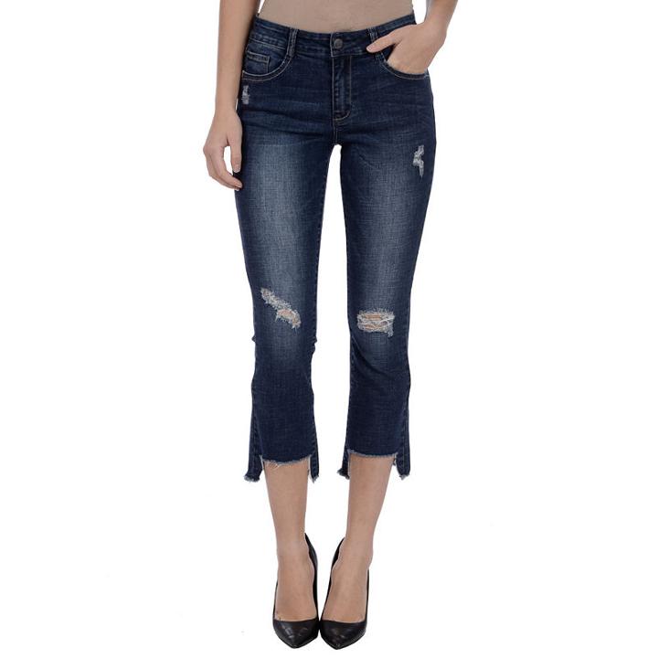 Lola Jeans Olive Mid-rise Flared Crop - Plus