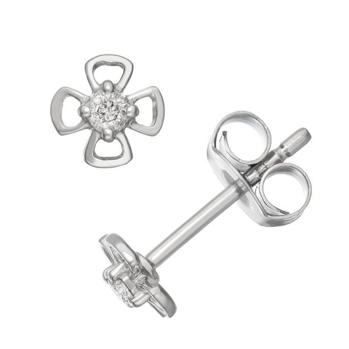 1/10 Ct. T.w. White Diamond 18.1mm Stud Earrings