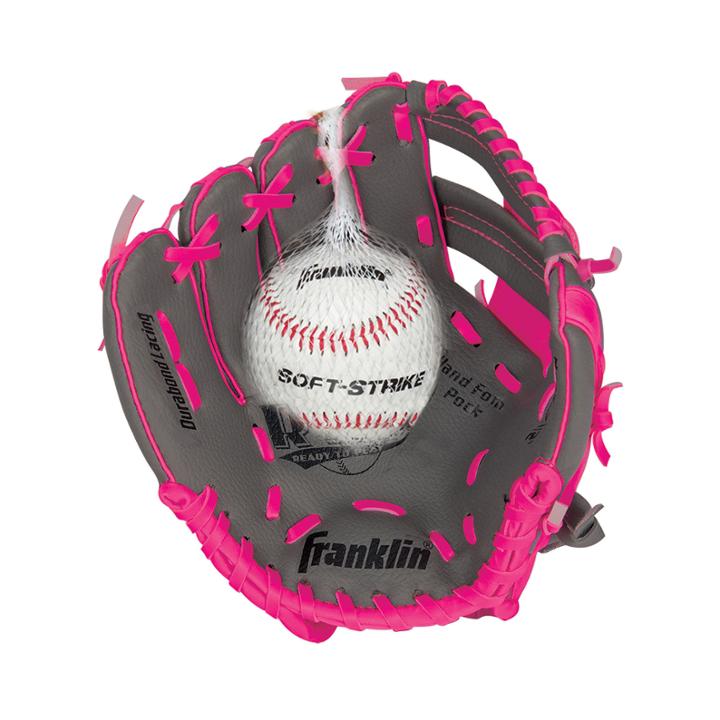 Franklin Sports 9.5 Rtp Teeball Performance Glove And Ball Combo