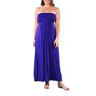 24/7 Comfort Apparel Tube Maxi Dress-plus