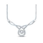 Love In Motion&trade; 1/7 Ct. T.w. Diamond Sterling Silver Necklace