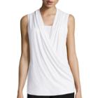 Liz Claiborne Crossover Wrap Tank Top - Tall