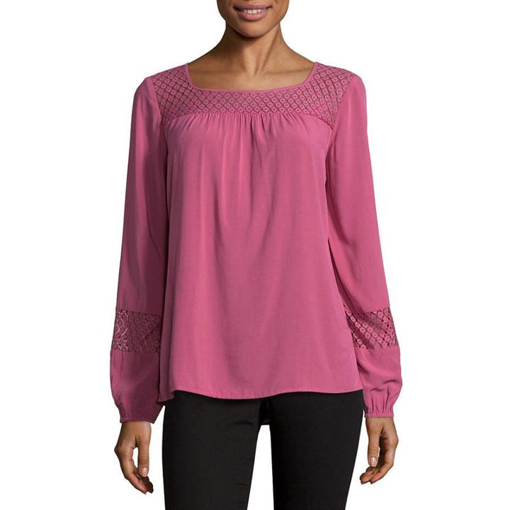 St. John's Bay Woven Top - Tall