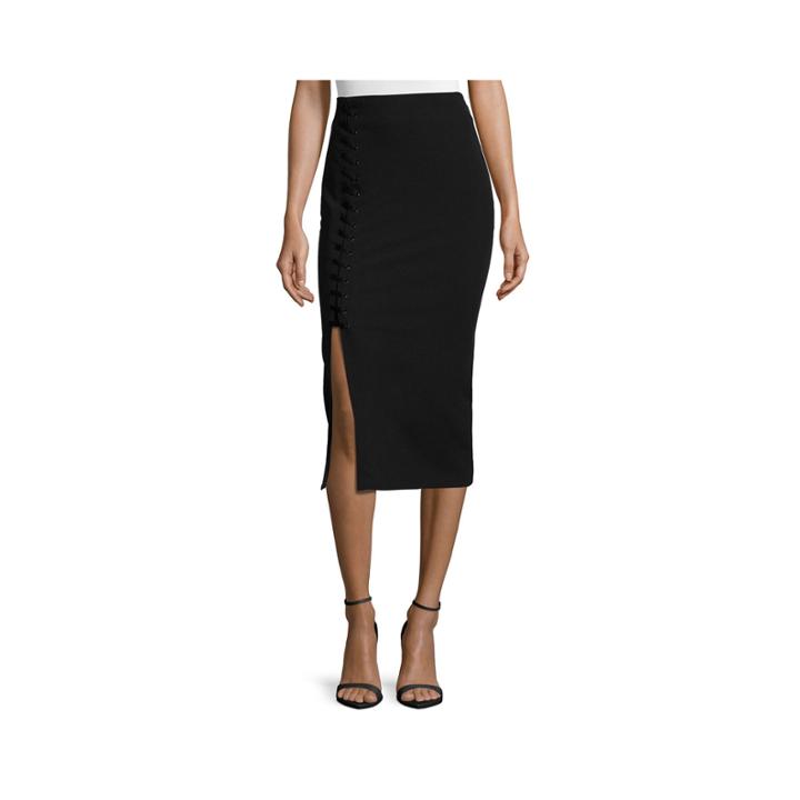 Worthington Side Lace-up Pencil Skirt - Tall