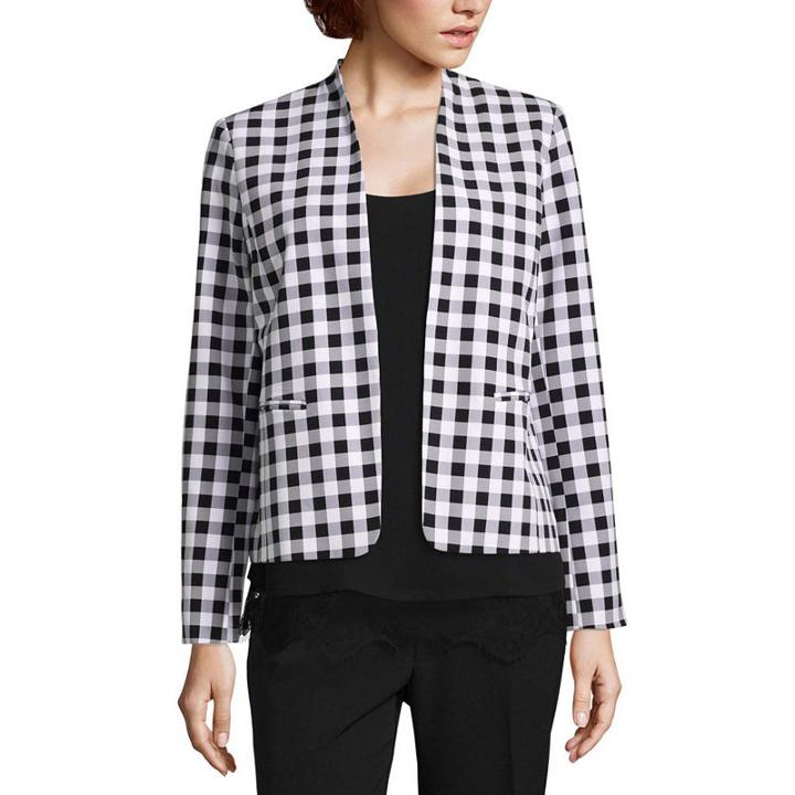 Liz Claiborne Gingham Blazer