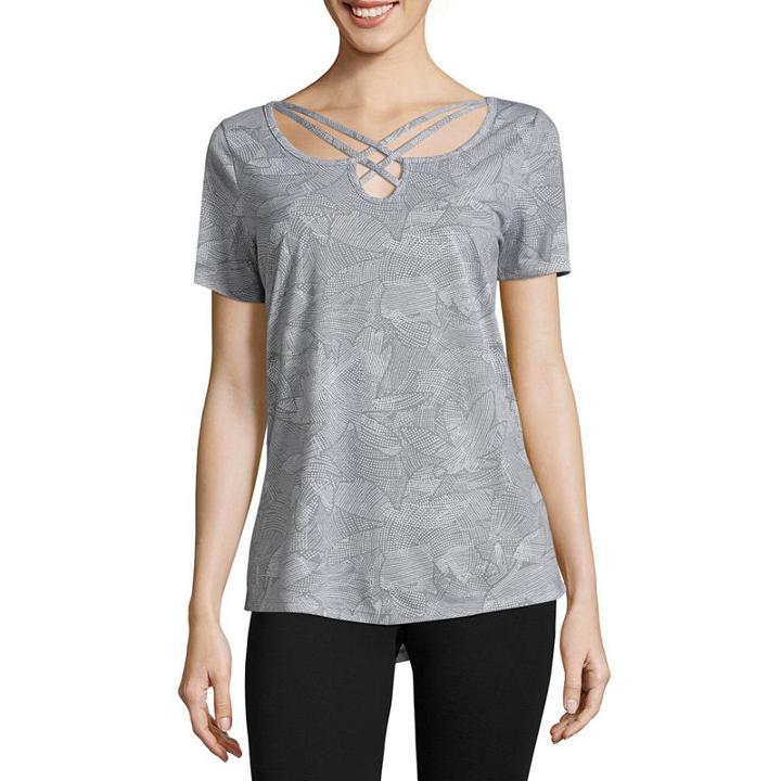 Xersion Short Sleeve Studio Strappy T-shirt