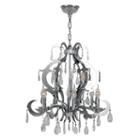 Henna Collection 9 Light 2-tier Chrome Finish Andclear Crystal Chandelier