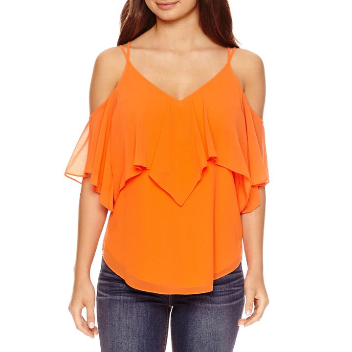 Bisou Bisou Side Slit Strap Cami Top