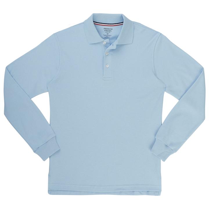 French Toast Long Sleeve Interlock Polo
