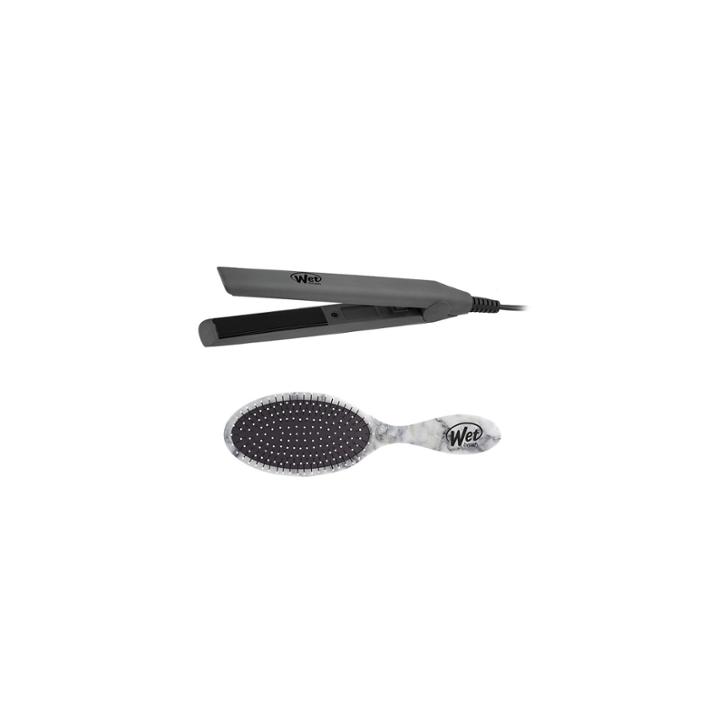 The Wet Brush Mini Flat Iron/brush Combo - Marble