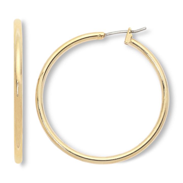 Mixit Gold-tone Classic Hoop Earrings