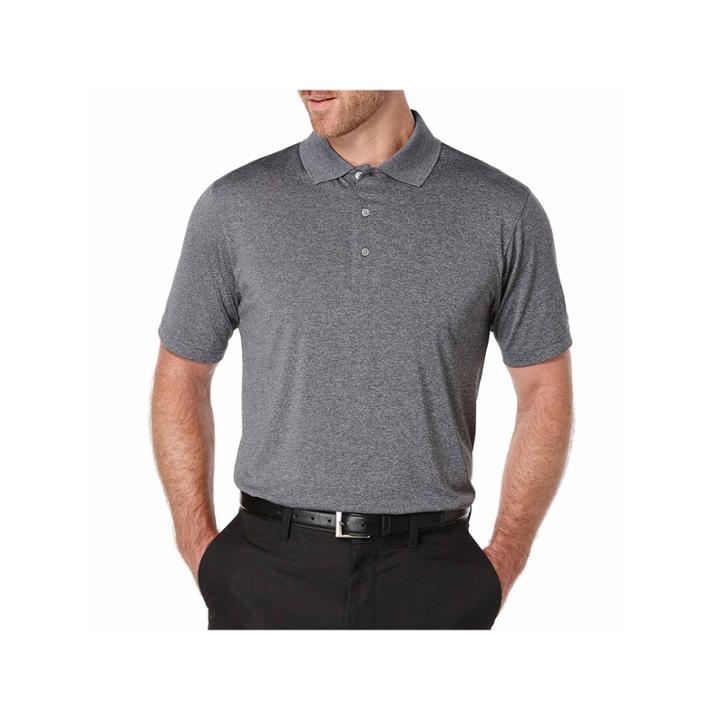 Pga Tour Short Sleeve Heathered Polo Shirt