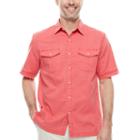 St. John's Bay Short-sleeve Crosshatch Shirt
