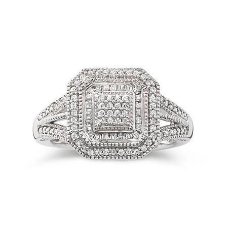 1/3 Ct. T.w. Diamond Vintage Frame Ring