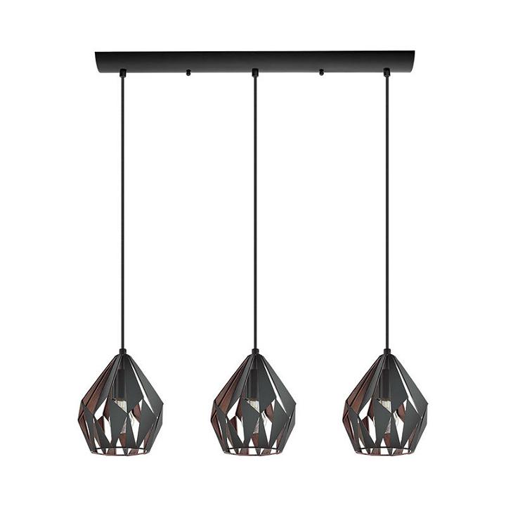 Eglo Carlton Iii 3-light 31 Inch Linear Pendant Ceiling Light