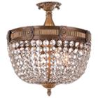 Winchester Collection 4 Light Clear Crystal Semi Flush Mount Ceiling Light