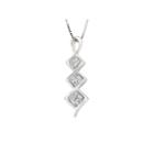 Womens 5/8 Ct. T.w. White Diamond 14k Gold Pendant Necklace