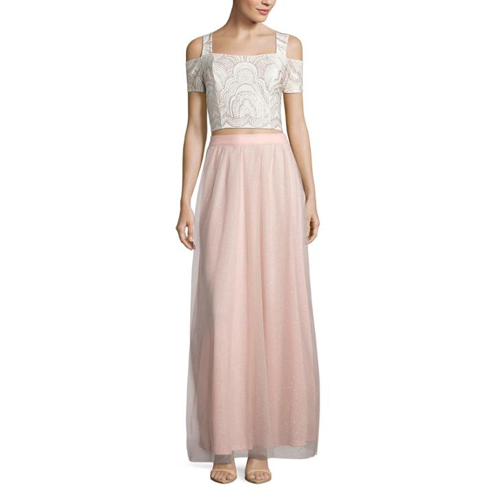 Reign On Short Sleeve Embellished Dress Set-juniors