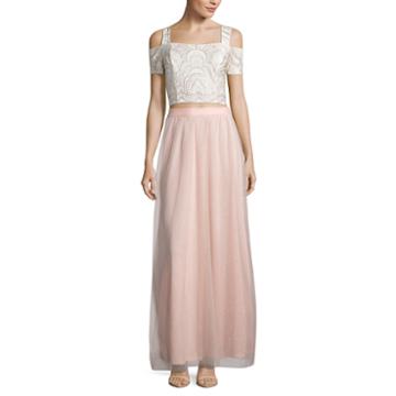 Reign On Short Sleeve Embellished Dress Set-juniors