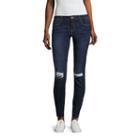 Almost Famous Destructed Skinny Jeans-juniors